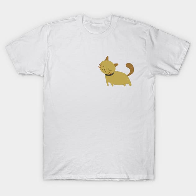 Cat Print T-Shirt by gerbful